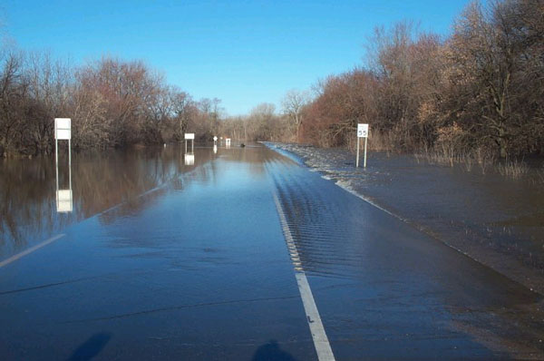 flooded highway